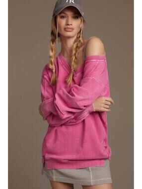 Daily Practice Long Sleeve Batwing Pullover Dress  (L)